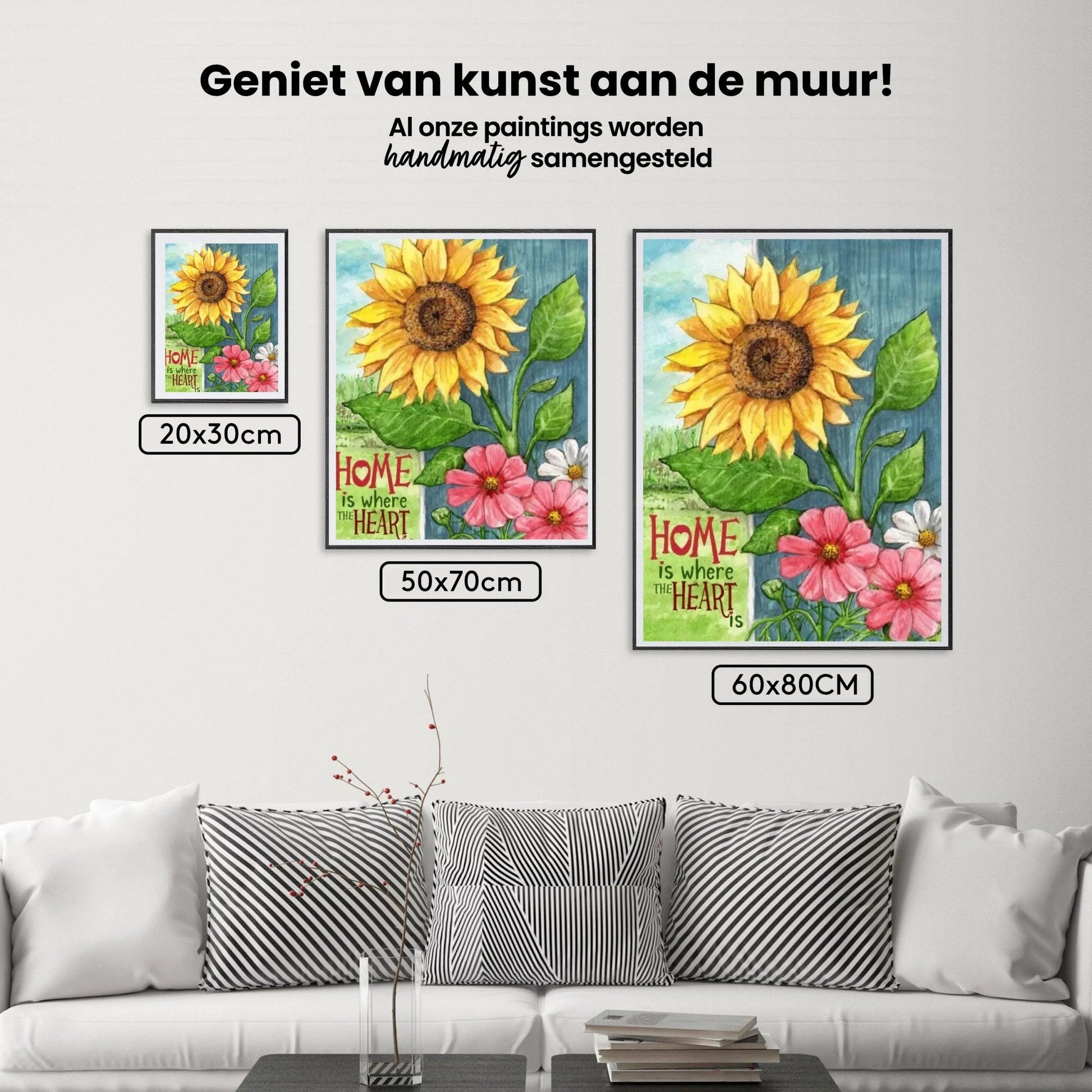 Diamantmaleri - Solsikke Hjemmehjerte - SEOS Shop ®