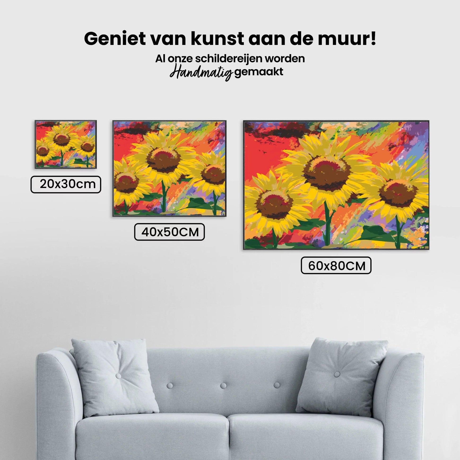Diamantmaling - Solsikker i studiet - SEOS Shop ®