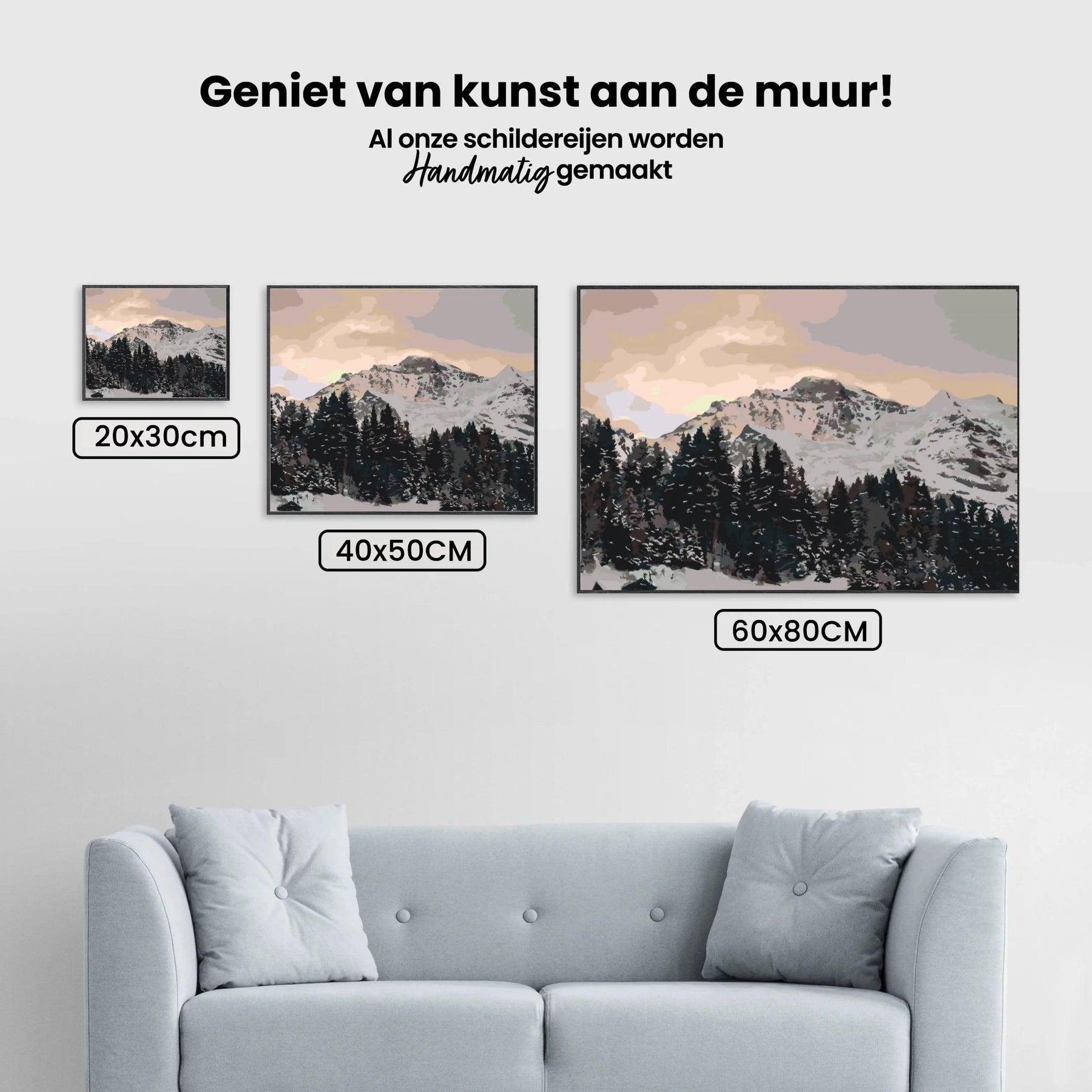 Diamantmaleri - Schweiziske Alper Jungfrau - SEOS Shop ®