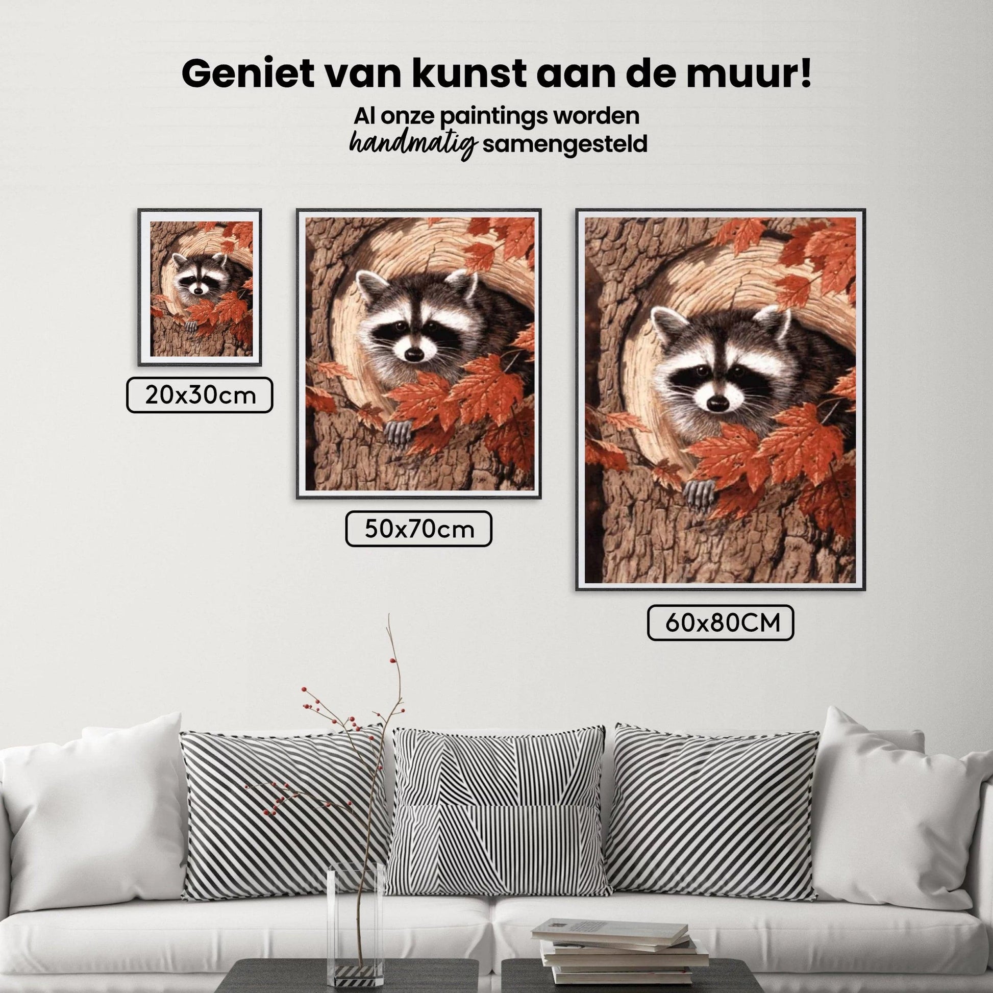 Diamantmaling Vaskebjørn i et træ - SEOS Shop ®