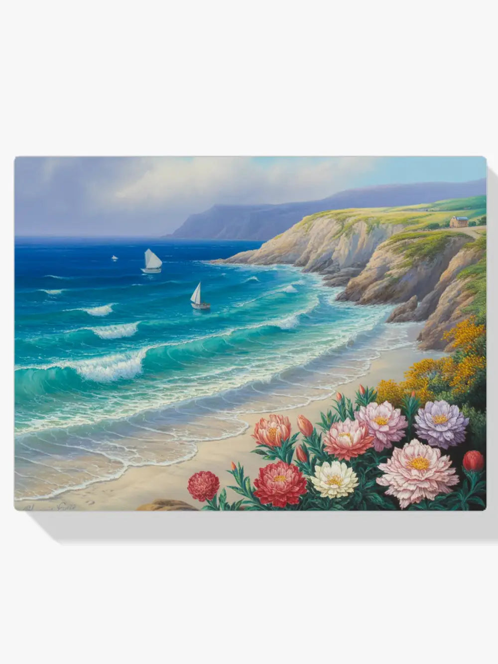 Diamantmaleri - Blomstrende kyst