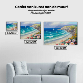 Diamantmaleri - Blomstrende kyst