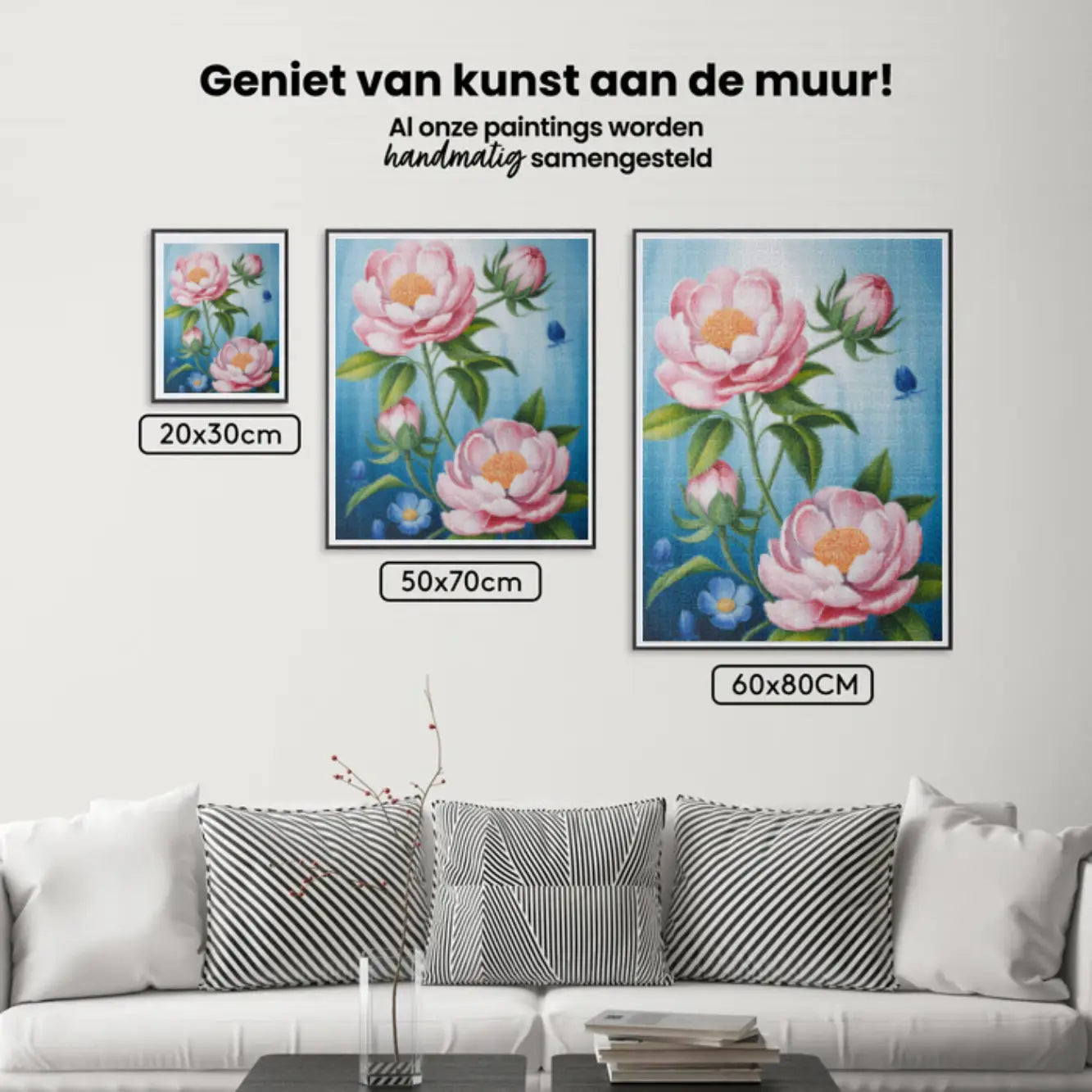 Diamantmaleri - Blomstrende stilhed