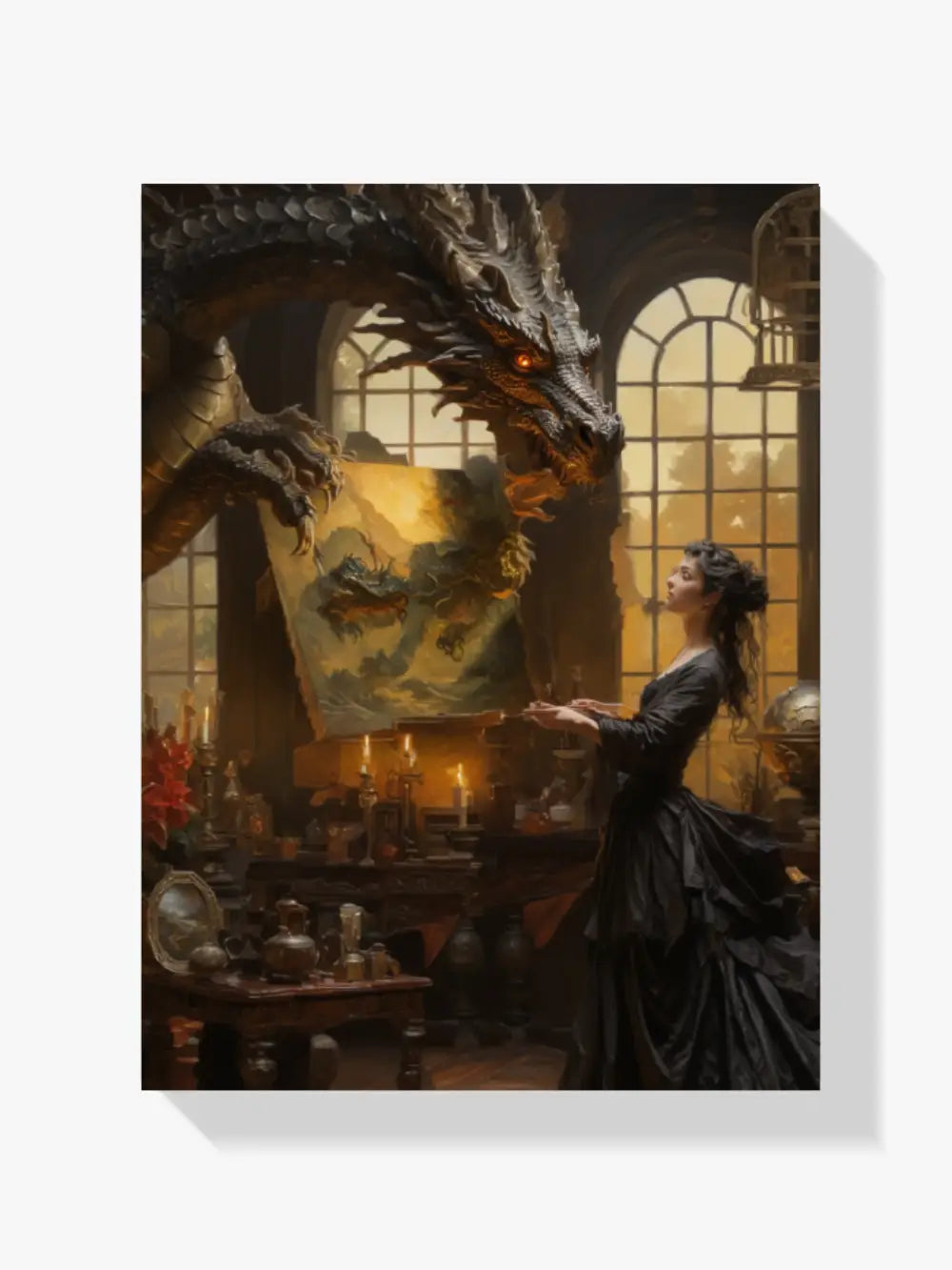 Diamantmaleri - Dragen og maleren - SEOS Shop ®