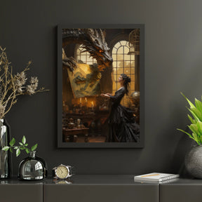 Diamantmaleri - Dragen og maleren - SEOS Shop ®