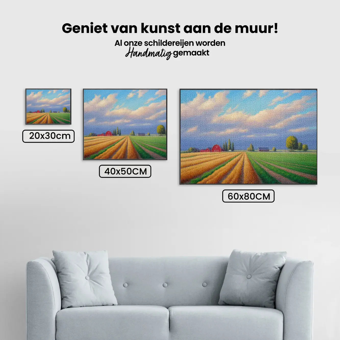 Diamantmaleri - Lys horisont