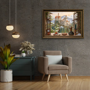 Diamantmaleri - Slot på bjerget - SEOS Shop ®