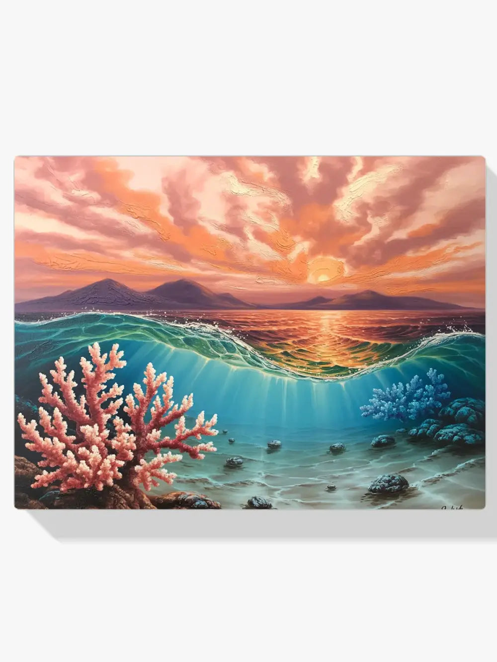 Diamantmaleri - Koral Solnedgang