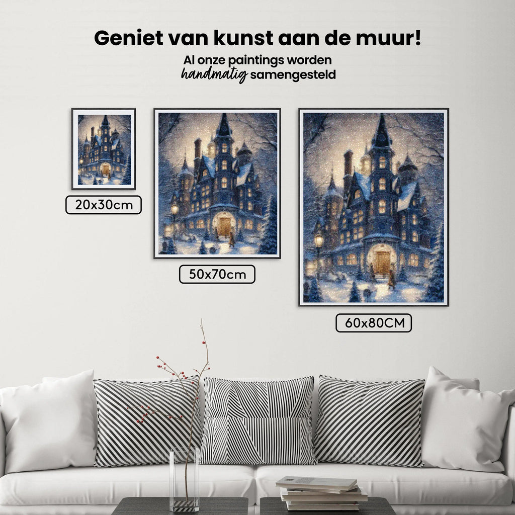 Diamantmaleri - Vinterlandhus - SEOS Shop ®