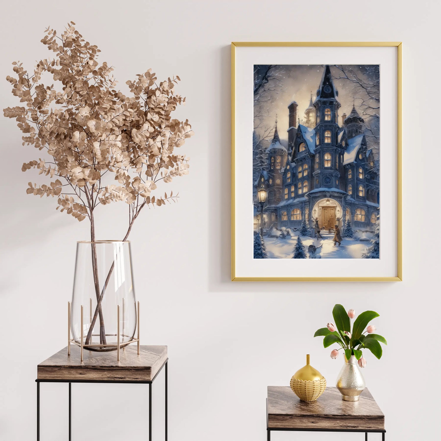 Diamantmaleri - Vinterlandhus - SEOS Shop ®