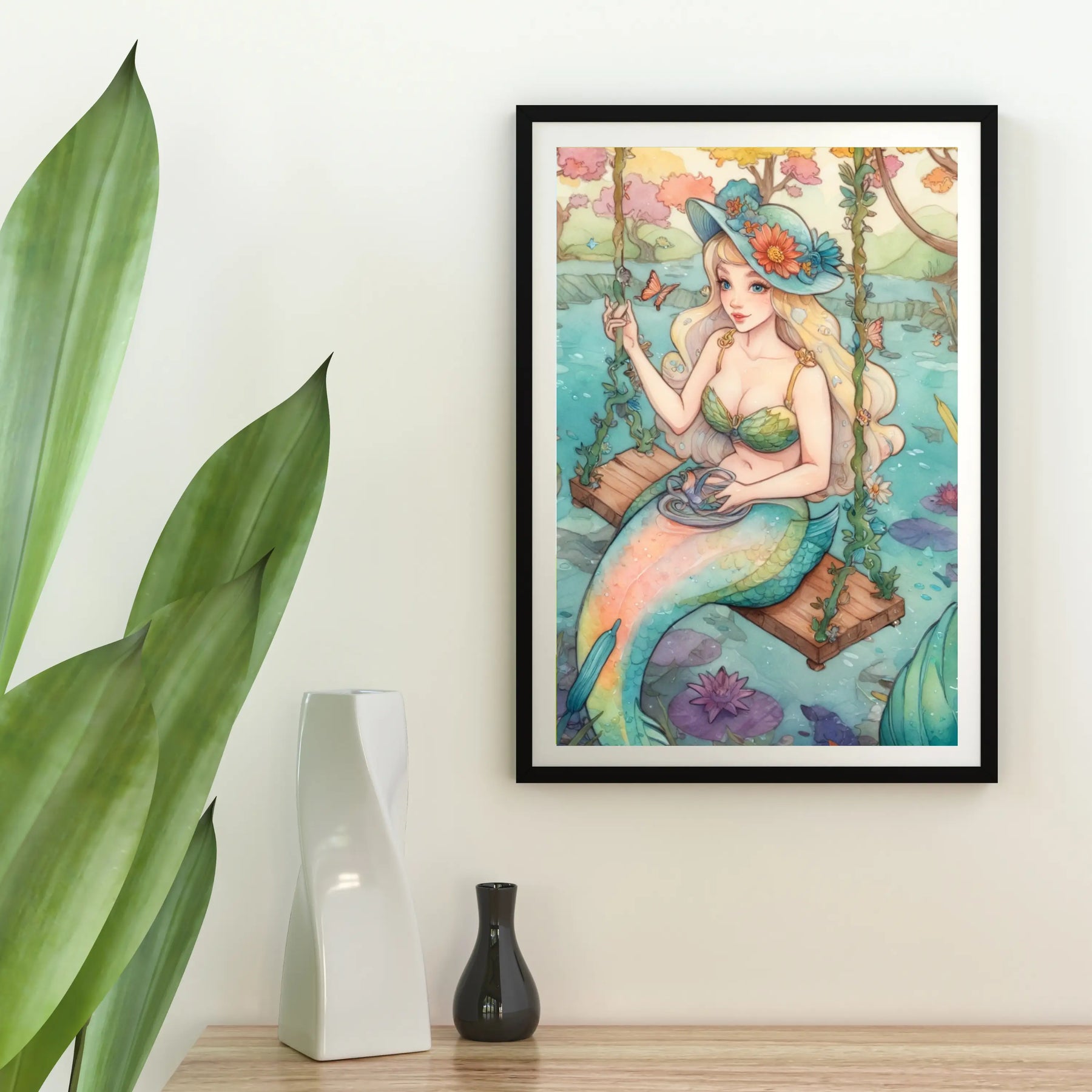 Diamantmaleri - Havfrue på gynge - SEOS Shop ®