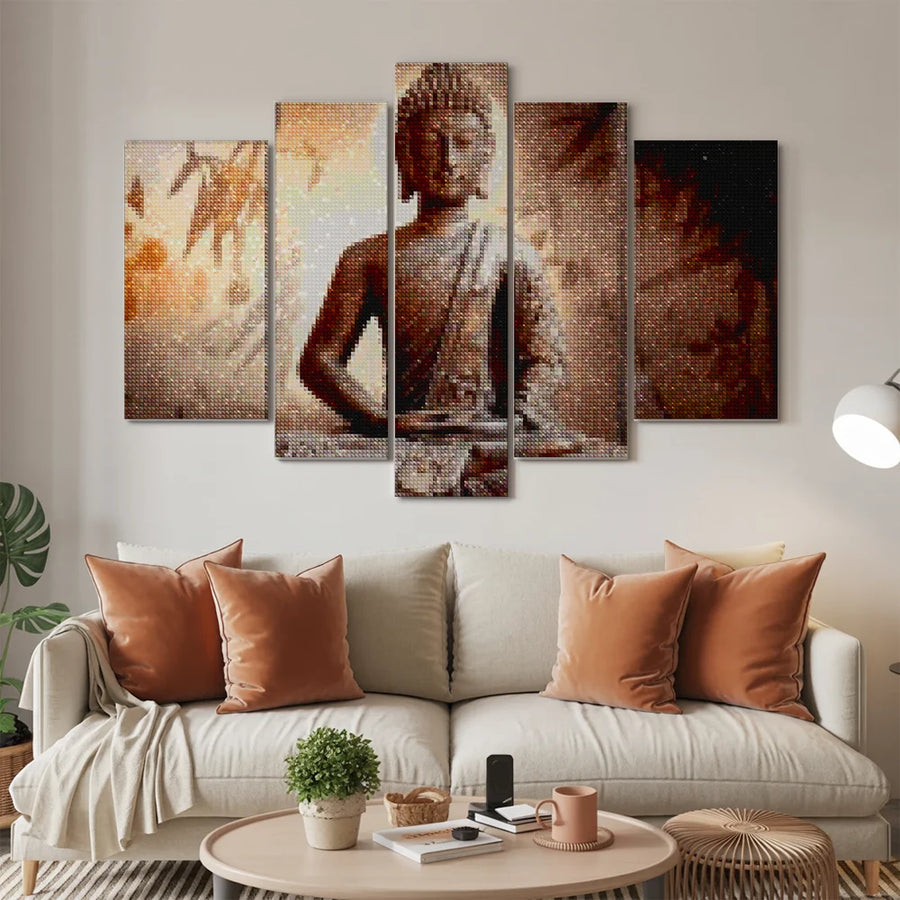 Diamantmaling Buddha 5 dele - SEOS Shop ®