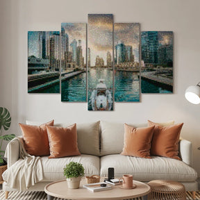 Diamantmaling Smukke bygninger i byen 5 dele - SEOS Shop ®