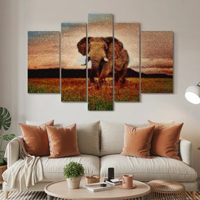 Diamantmaling Elefant i Afrika 5-delt - SEOS Shop ®