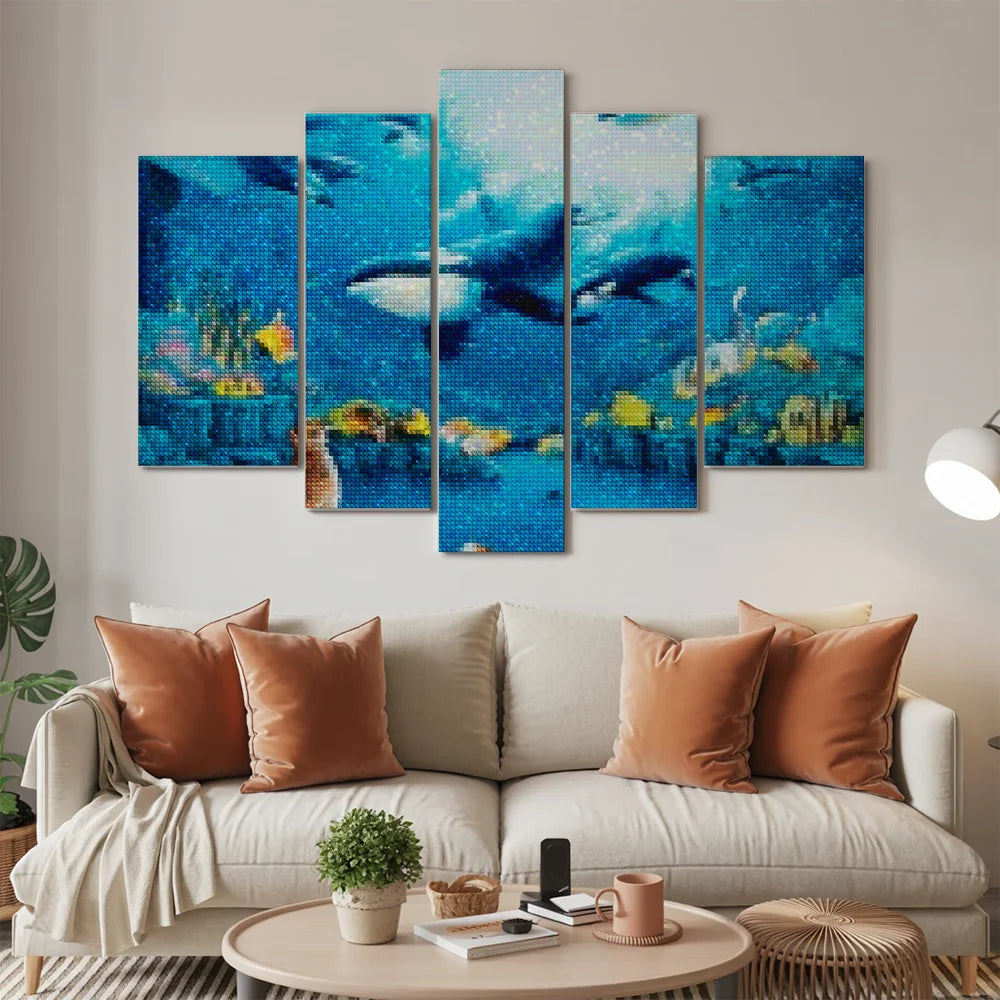 Diamantmaling Spækhuggere i havet 5 dele - SEOS Shop ®