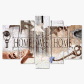 Diamantmalingssæt Home Sweet Home Trælook 5-panel - SEOS Shop®