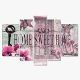 Diamantmalingssæt Home Sweet Home Pink 5 dele - SEOS Shop ®