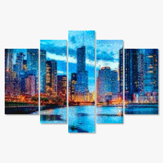 Diamantmaling Smukke Bygninger 5 dele - SEOS Shop ®