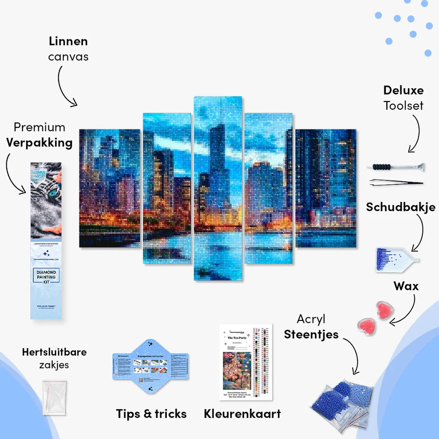 Diamantmaling Smukke Bygninger 5 dele - SEOS Shop ®