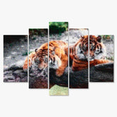 Diamantmaling To Liggende Tigre 5-delt - SEOS Shop ®