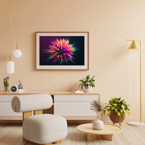 Diamantmaleri - Abstrakt kosmisk eksplosion med klare farver