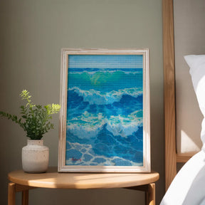 Diamantmaling - Azurblå hedebølge