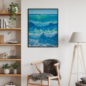 Diamantmaling - Azurblå hedebølge