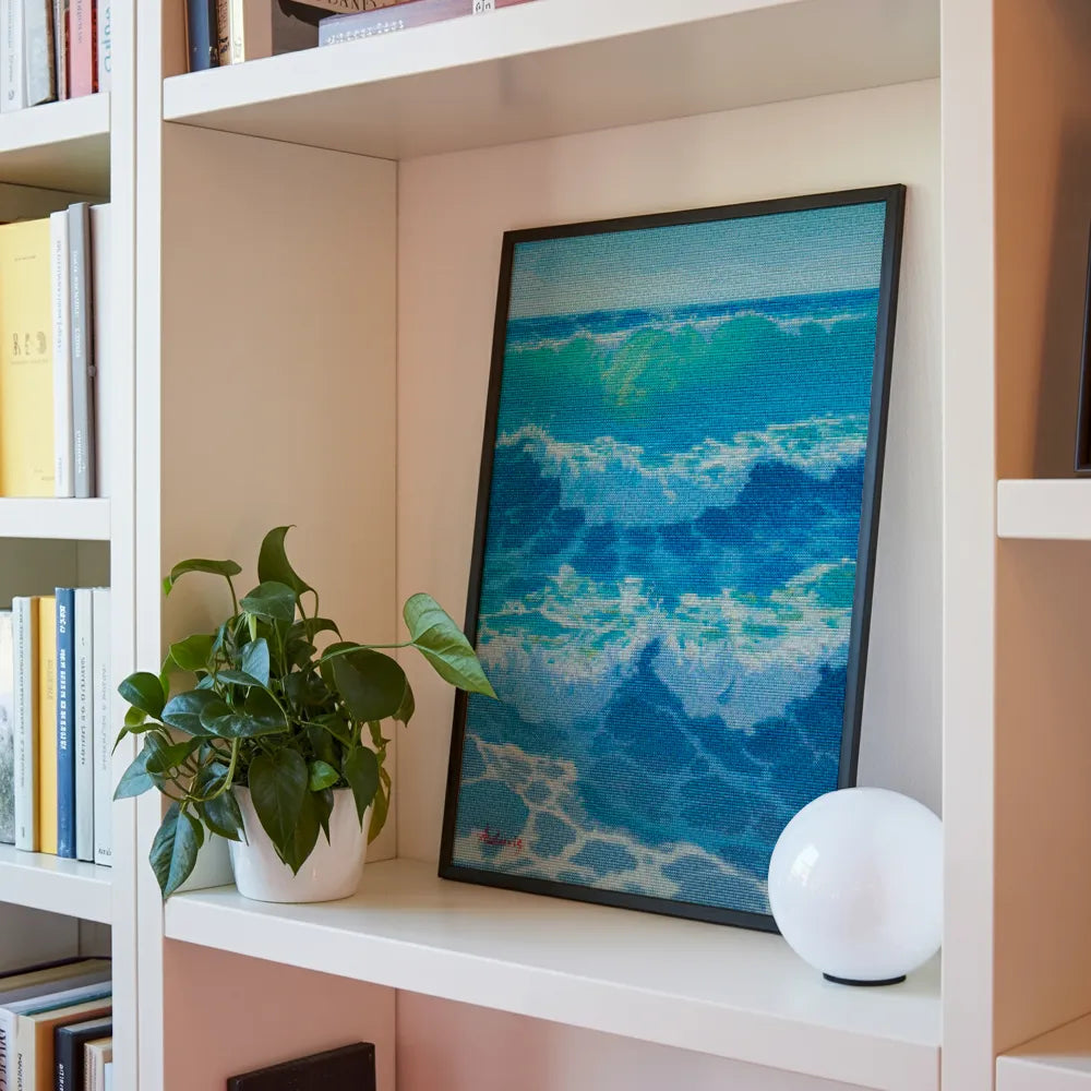 Diamantmaling - Azurblå hedebølge