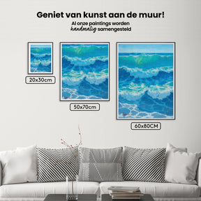 Diamantmaling - Azurblå hedebølge