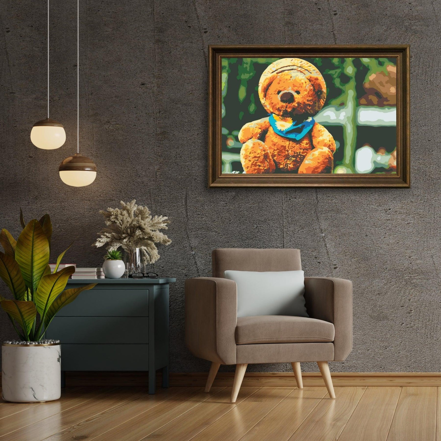 Diamantmaling - Bjørn med hat - SEOS®