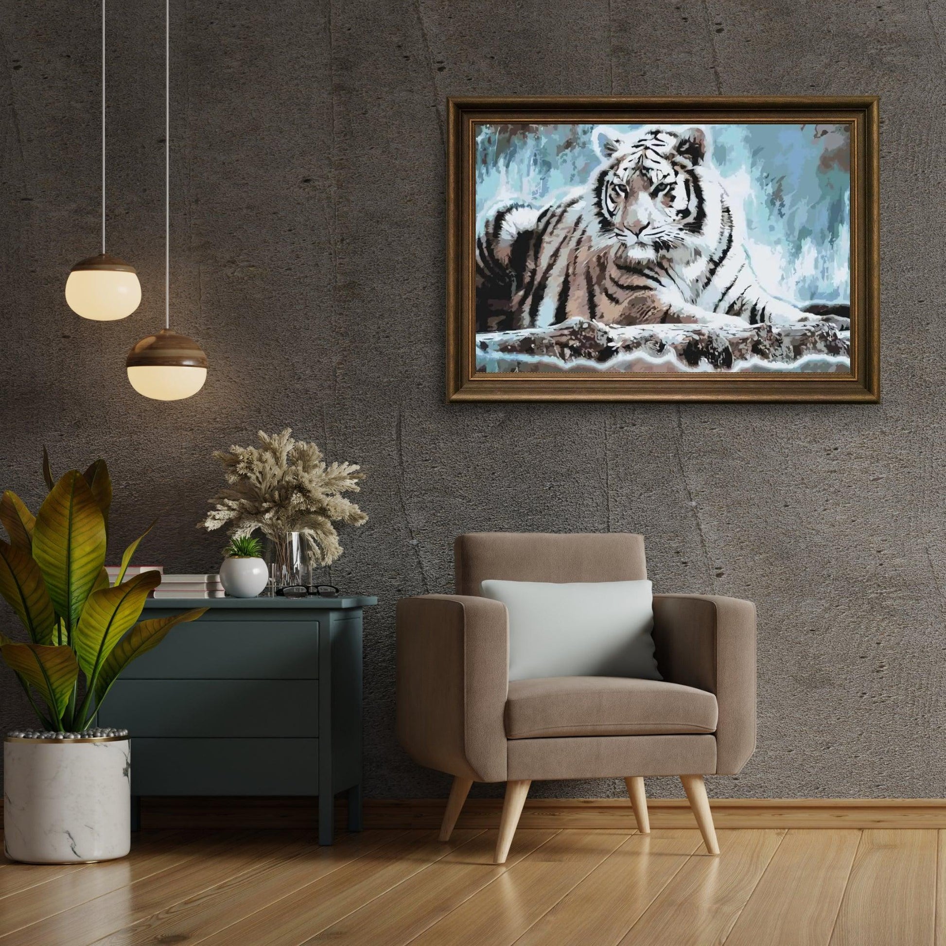 Diamantmaleri - Bengalsk tiger - SEOS®
