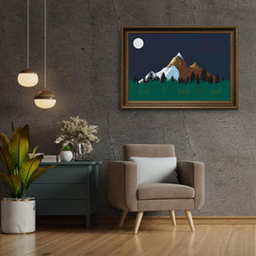 Diamantmaleri - Bjerge om natten - SEOS Shop ®