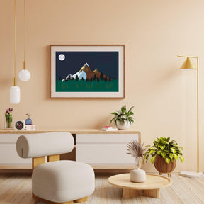 Diamantmaleri - Bjerge om natten - SEOS Shop ®