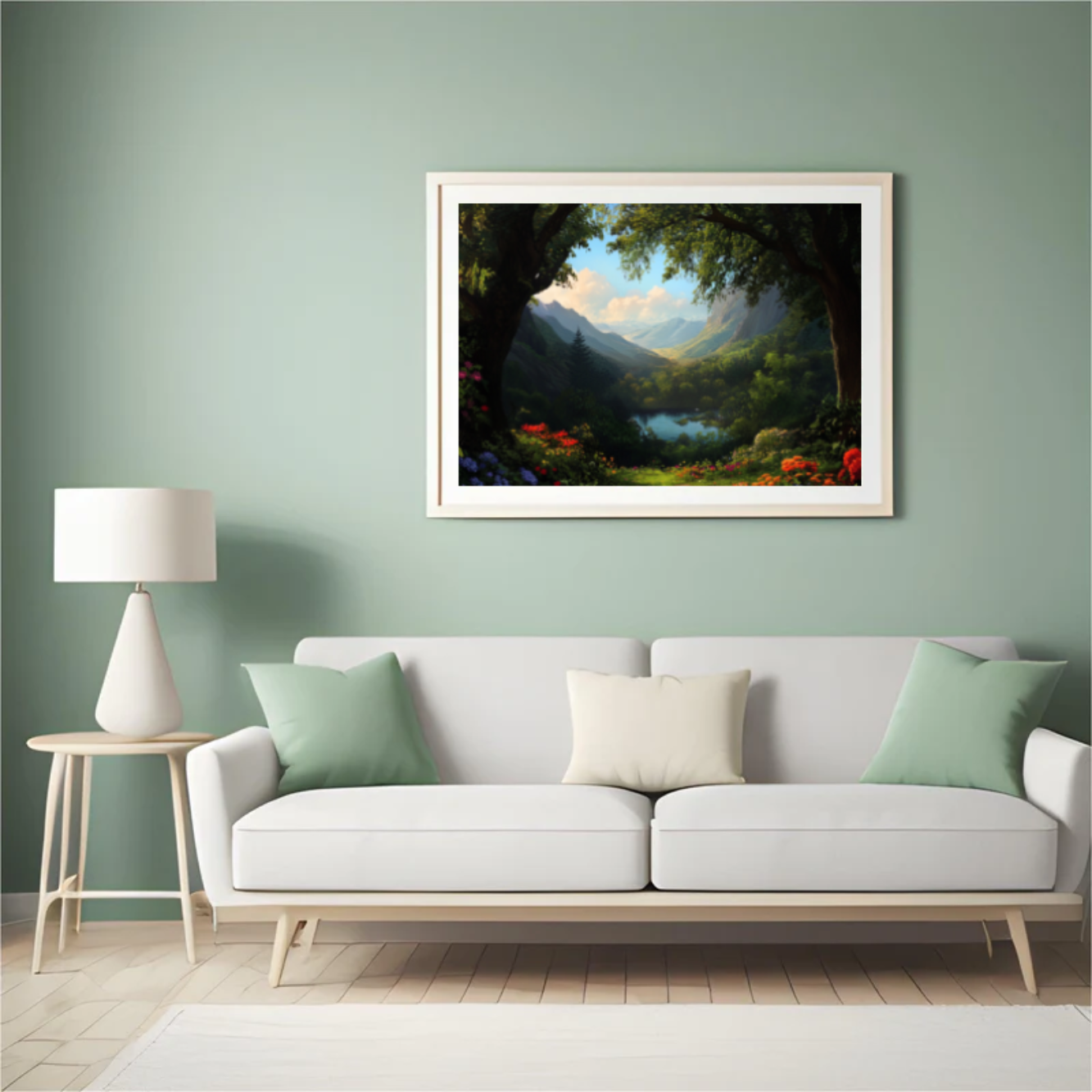 Diamantmaleri - Fortryllet blomsterskov