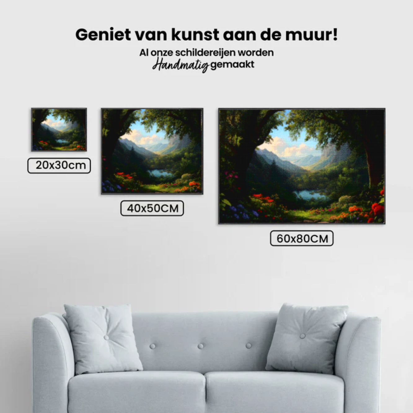 Diamantmaleri - Fortryllet blomsterskov