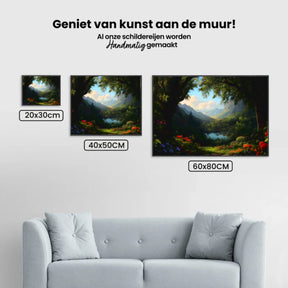 Diamantmaleri - Fortryllet blomsterskov