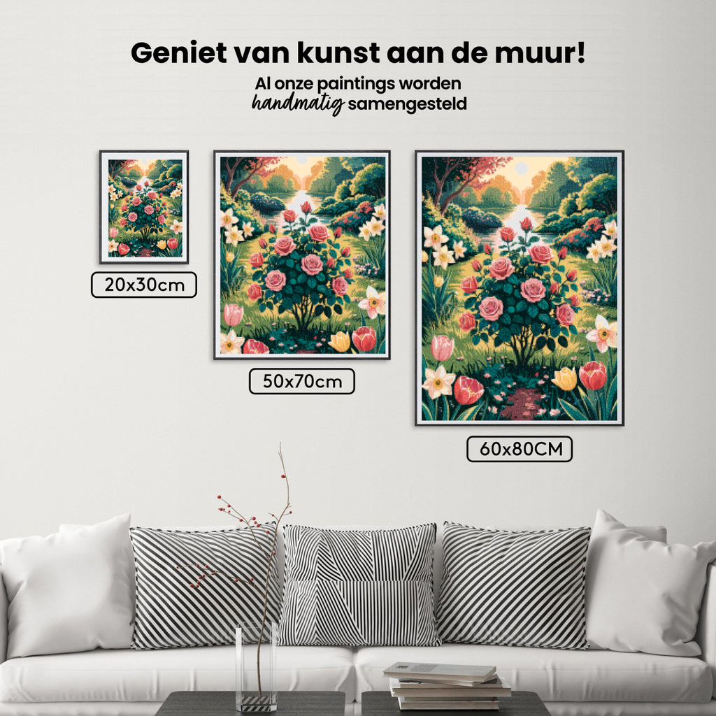 Diamantmaleri - Blomsterrapsodi