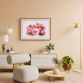 Diamantmaleri - Buket med lyserøde blomster - SEOS Shop ®