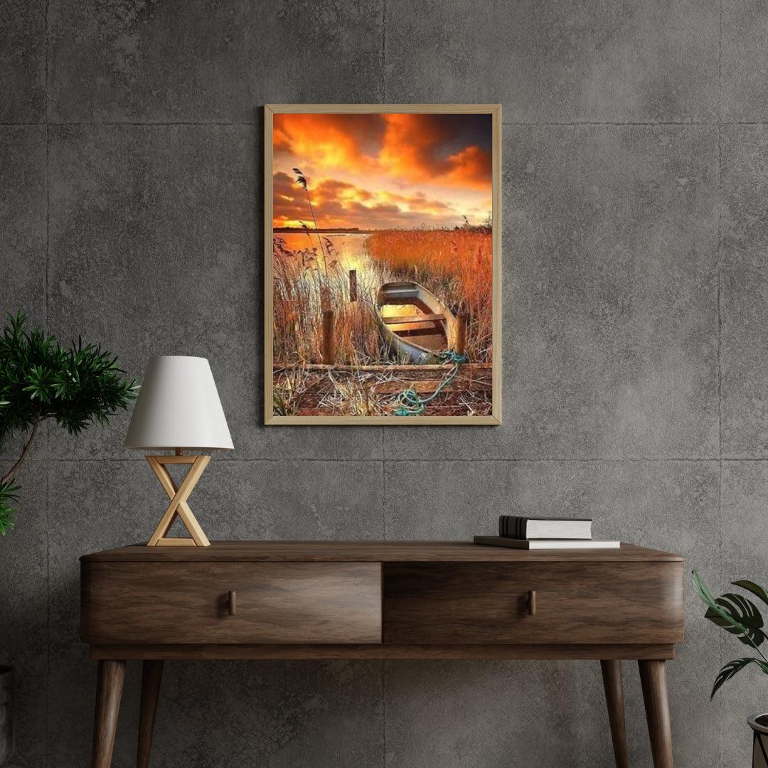 Diamantmaling - Båd på vandet - SEOS Shop ®