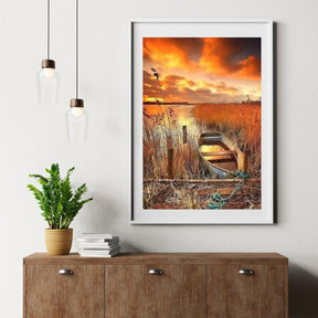 Diamantmaling - Båd på vandet - SEOS Shop ®