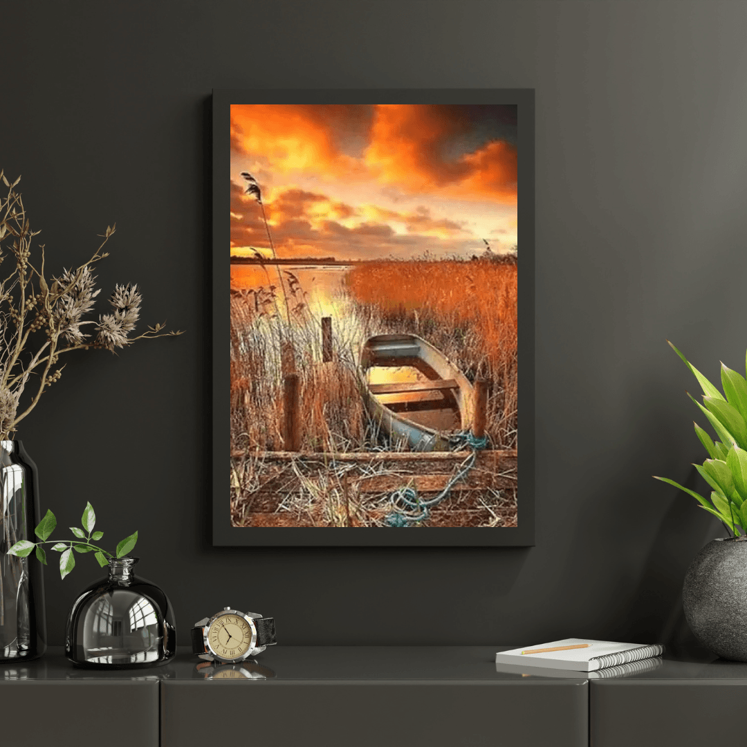 Diamantmaling - Båd på vandet - SEOS Shop ®