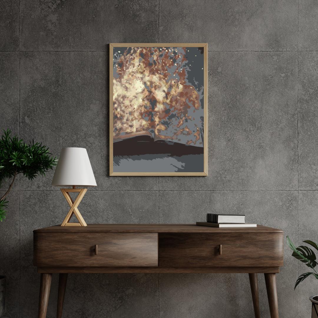 Diamantmaling - Brændende bog - SEOS Shop ®