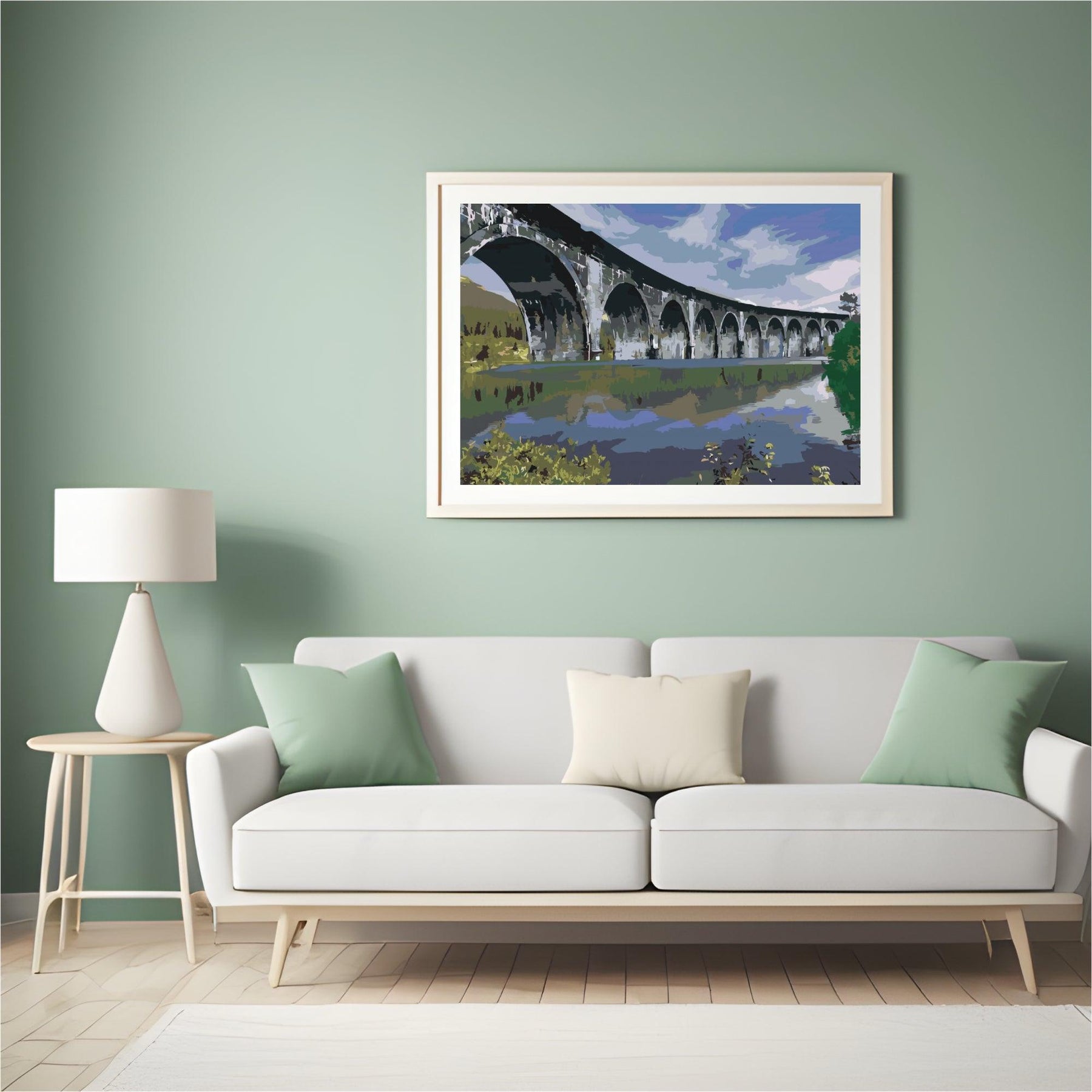 Diamantmaleri - Bro over søen - SEOS Shop ®