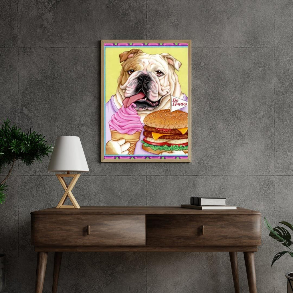 Diamantmaleri - Bulldog Hamburger