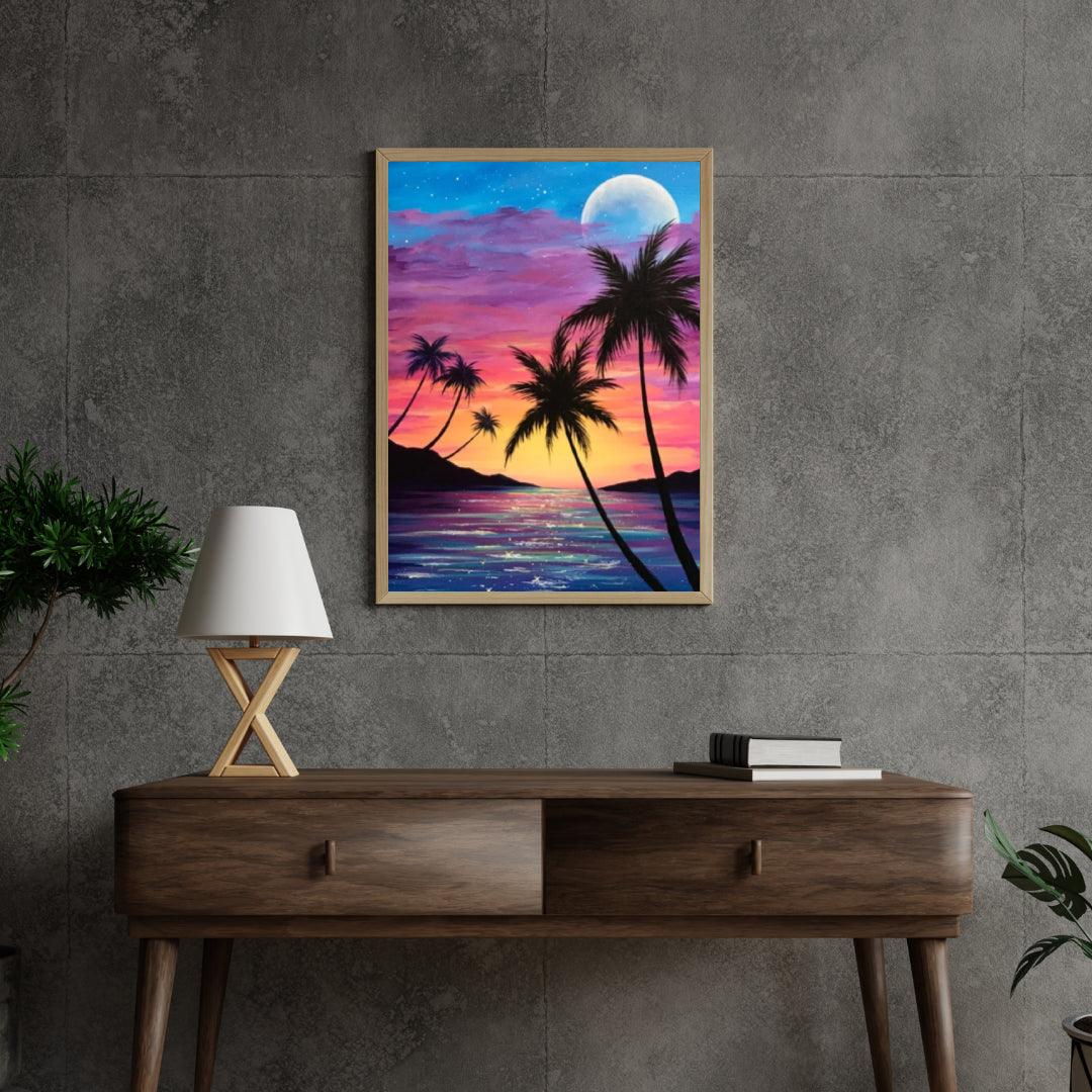 Diamantmaleri - Caribisk solnedgang - SEOS Shop ®