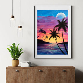 Diamantmaleri - Caribisk solnedgang - SEOS Shop ®