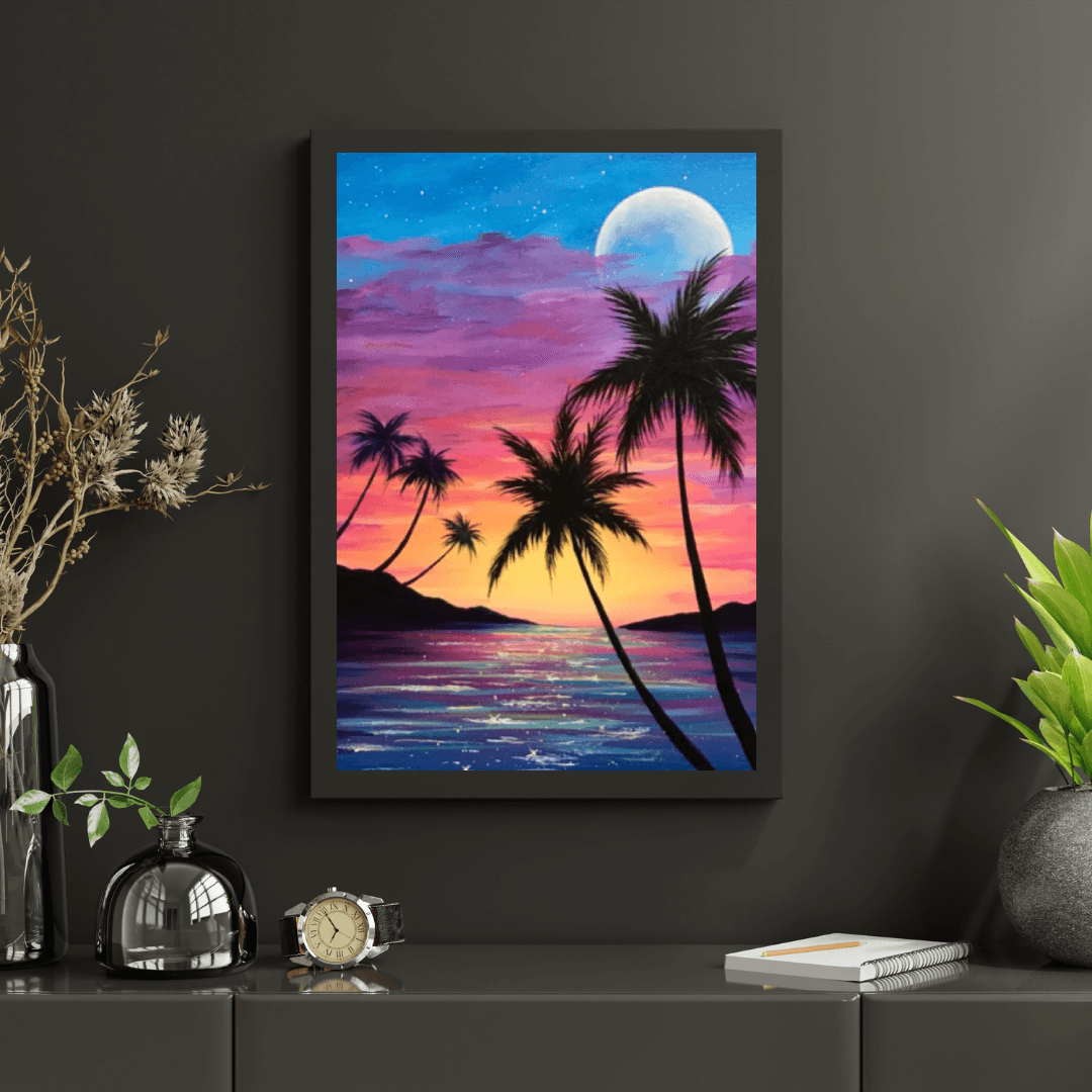Diamantmaleri - Caribisk solnedgang - SEOS Shop ®