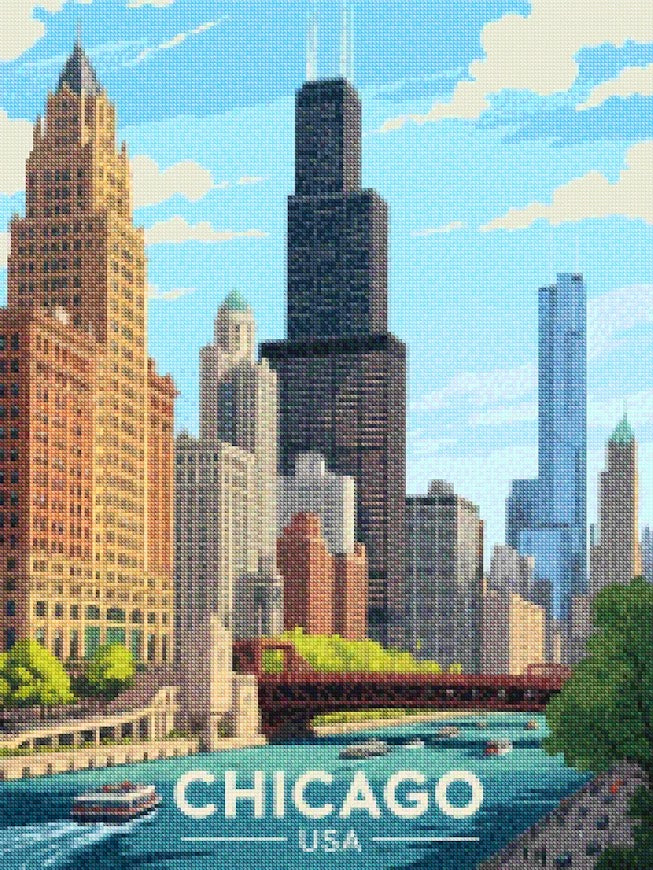 Diamantmaling - Chicago, USA