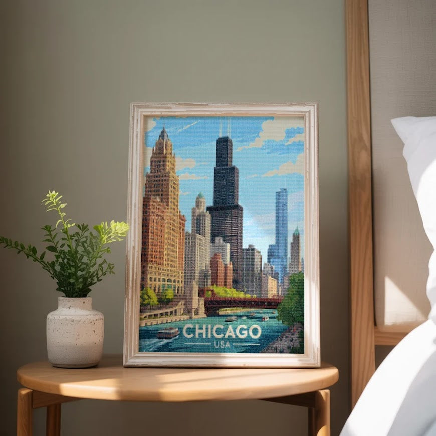 Diamantmaling - Chicago, USA