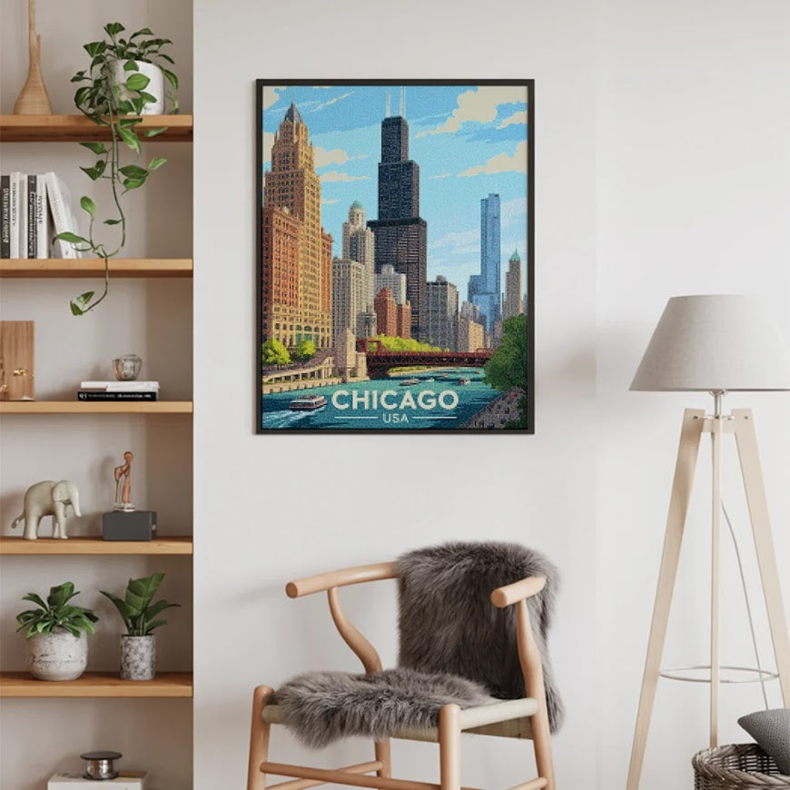 Diamantmaling - Chicago, USA